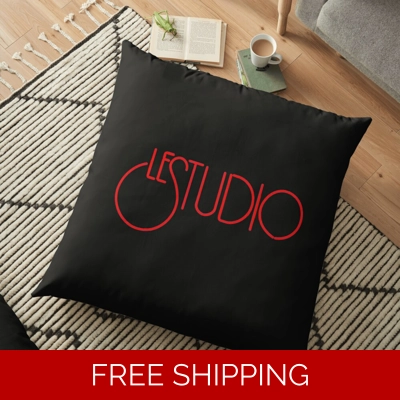 Floor Pillow Case Le Studio Red Logo